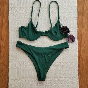 Green Underwire Bikini
